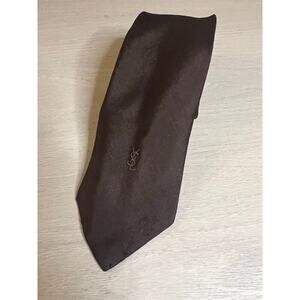 Vintage Yes Saint Laurent Brown Tie
